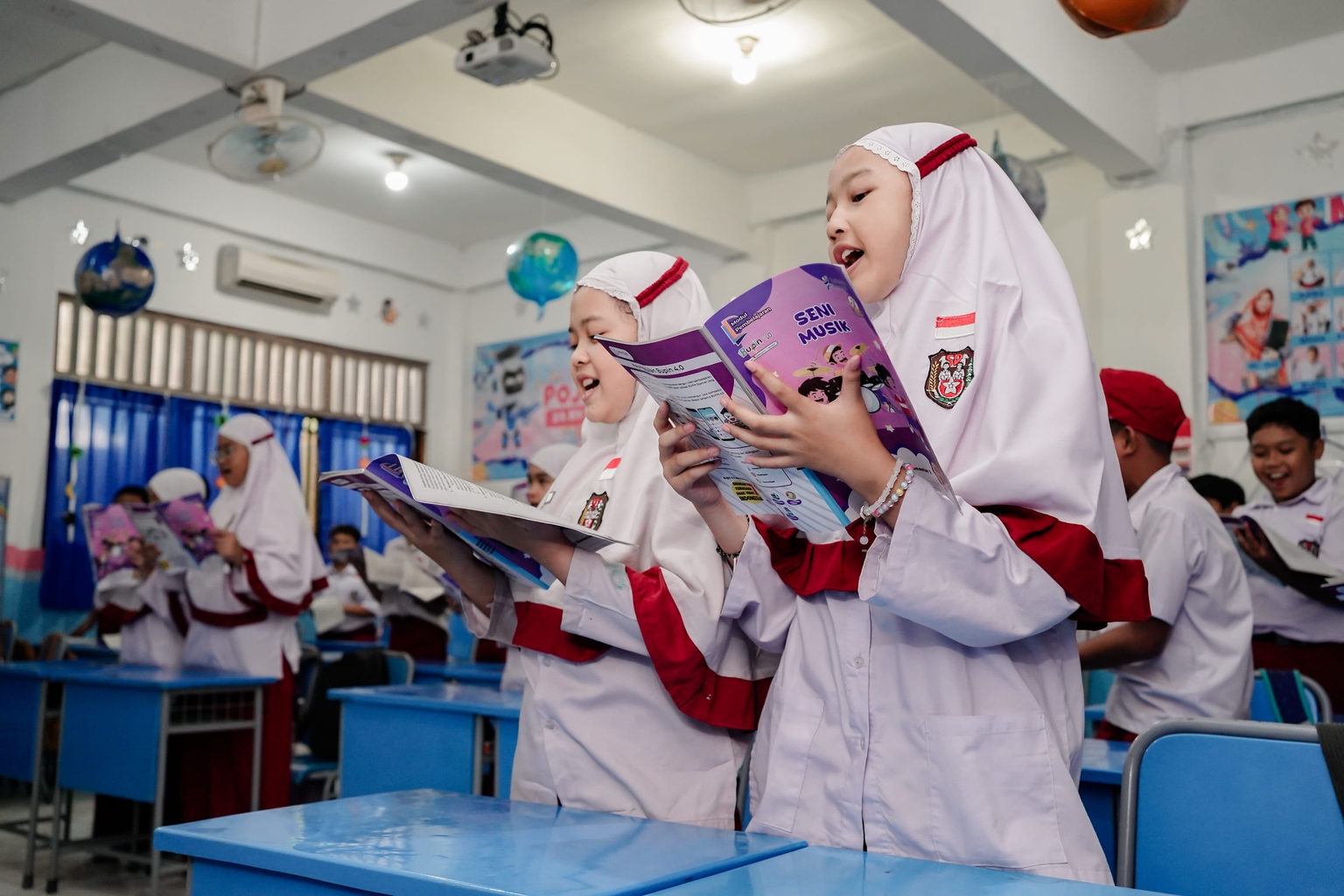 Kegiatan sekolah menggunakan modul Bupin 4.0
